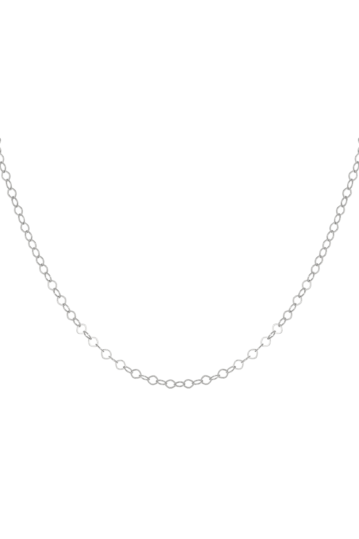 Gliederkette mit runden Gliedern - Silber