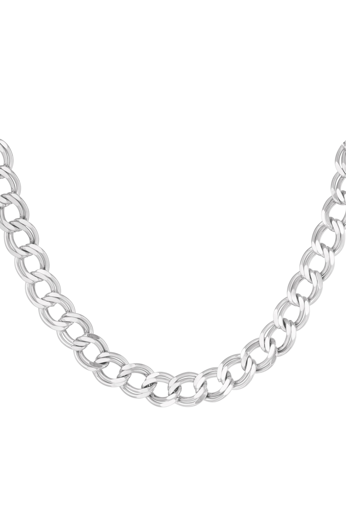 Chain thick links - silver h5 