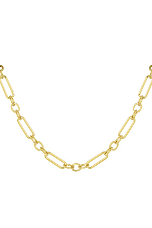 Chain elongated links - gold h5 