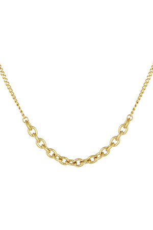 Link chain 2 sizes - gold h5 