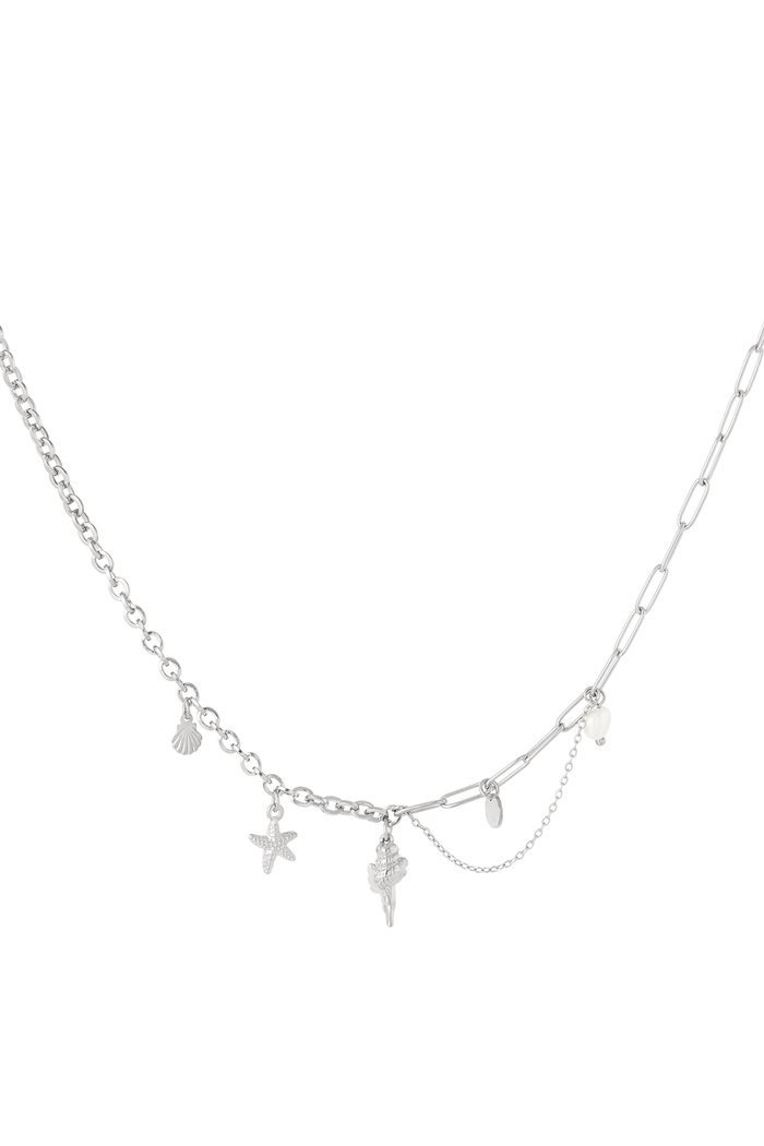 Necklace summer charms - silver 
