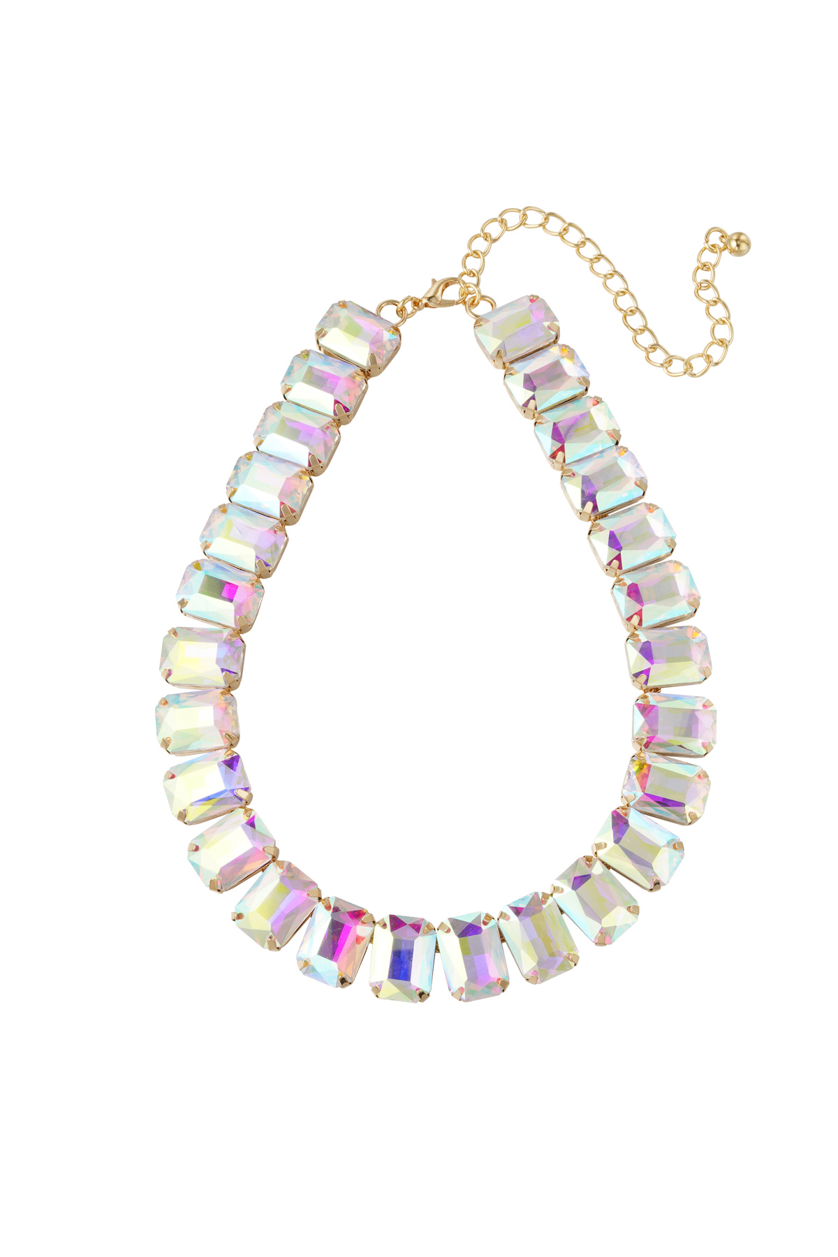 Collier glamour - holographique/or