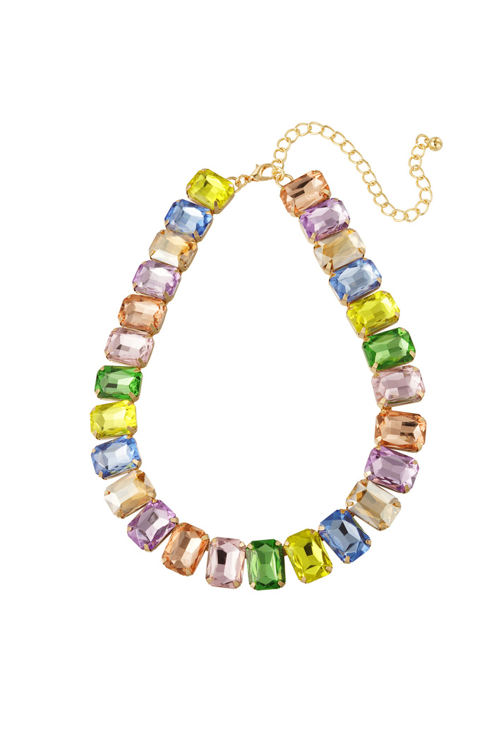 Collier glamour - multi/or 