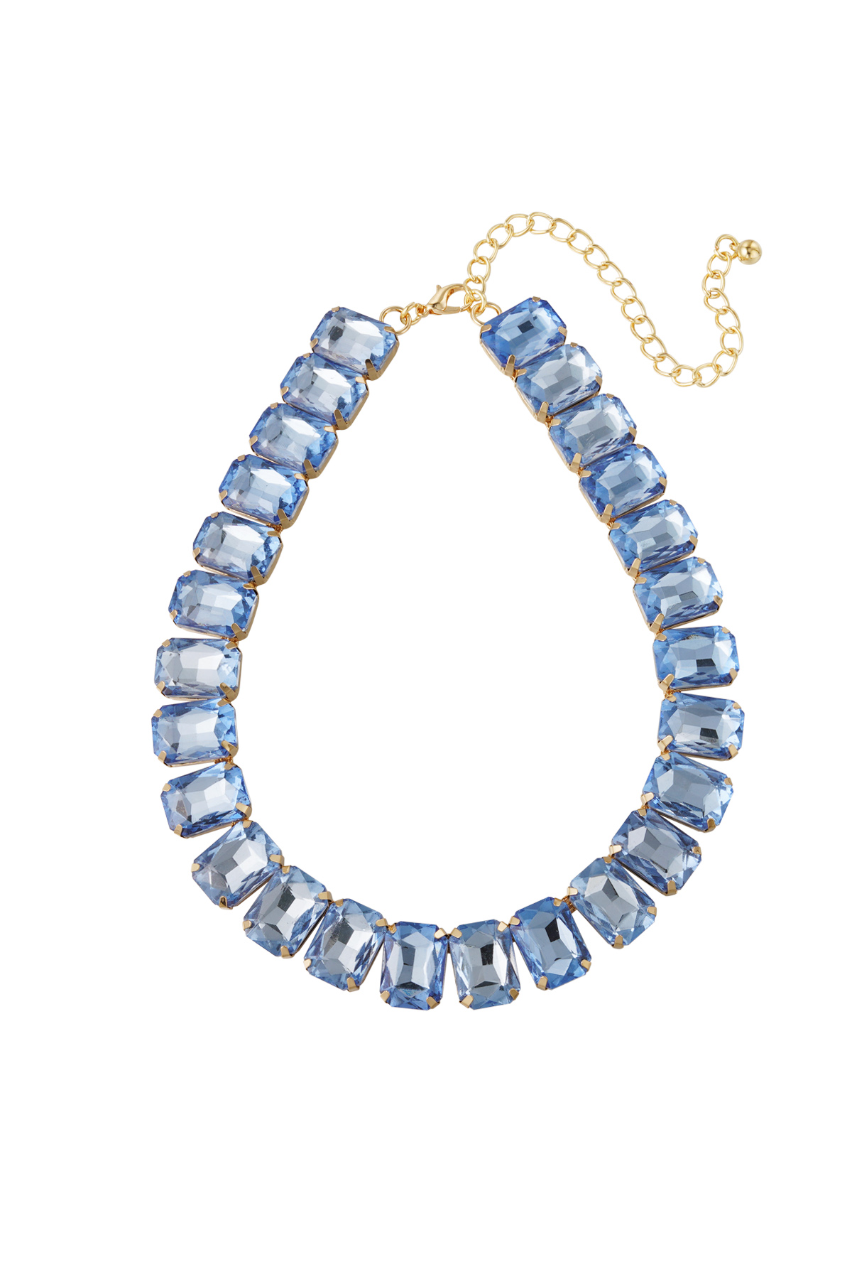 Necklace glamor - blue/gold