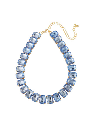 Necklace glamor - blue/gold h5 