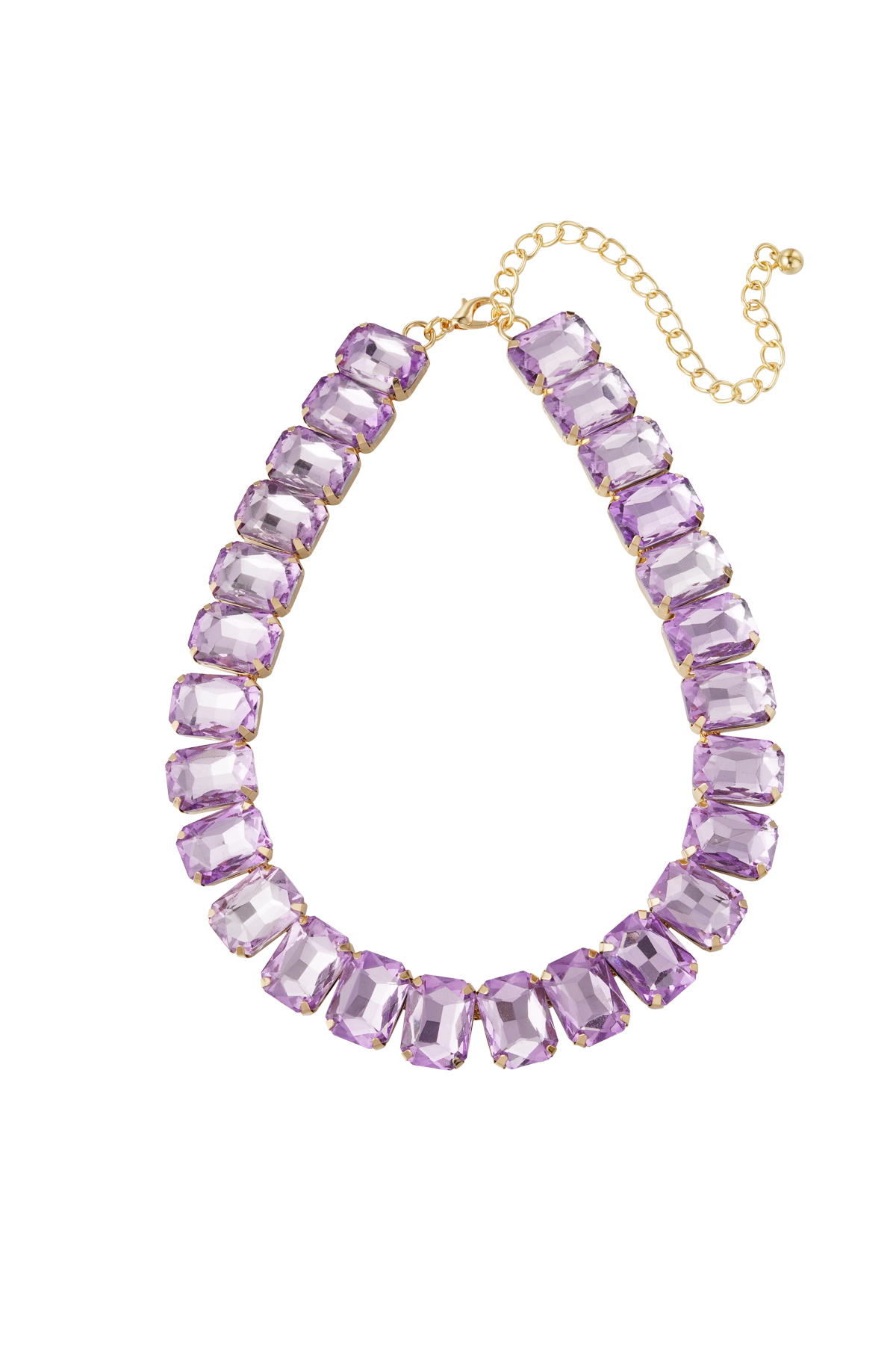 Collar glamour - morado/dorado h5 