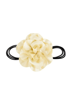 Chain rope shiny flower - off-white h5 