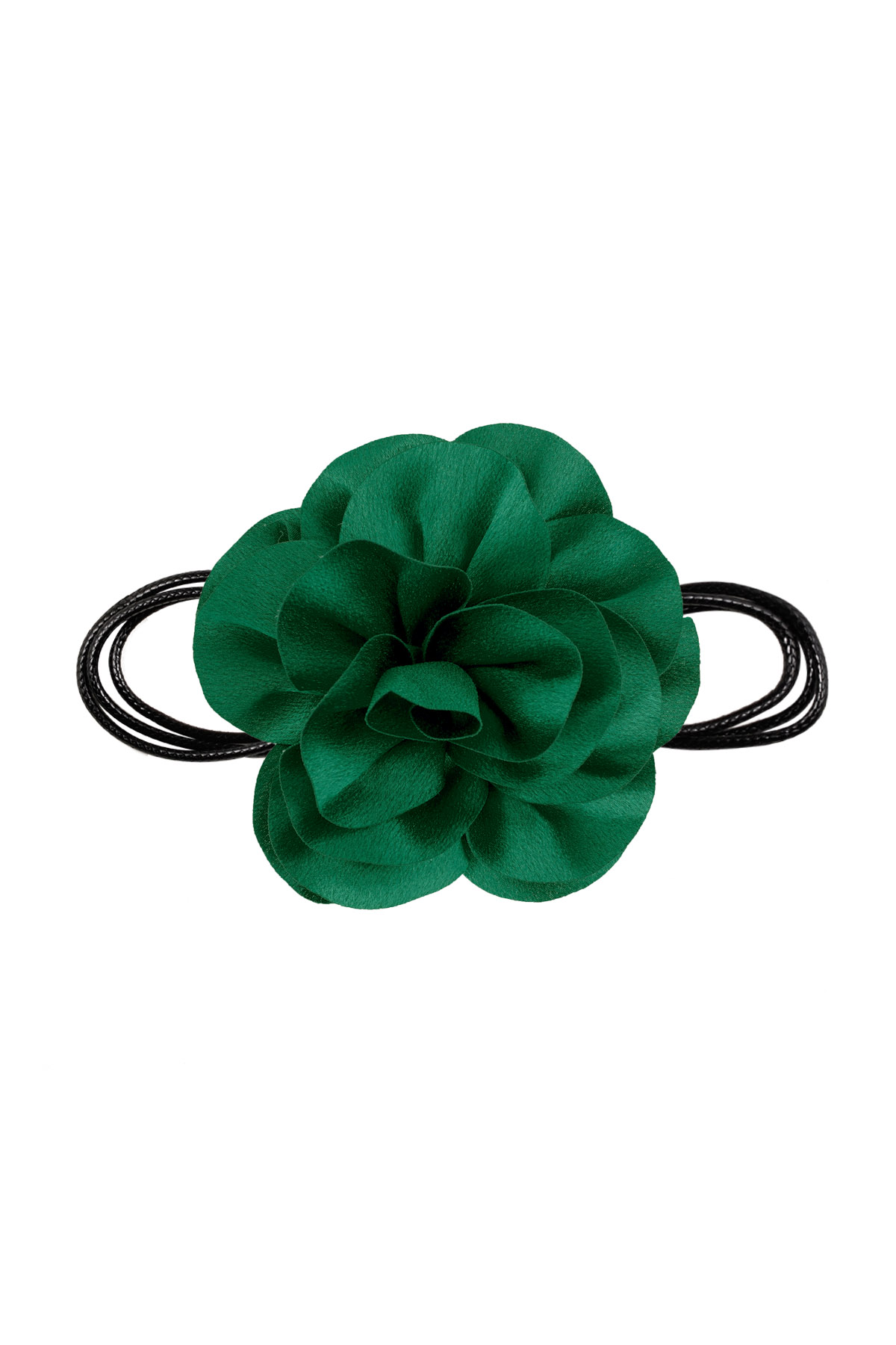 Cadena cuerda flor brillante - verde 