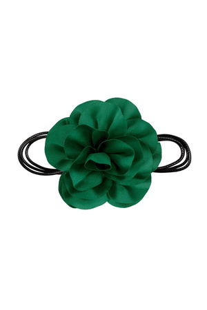 Chaîne corde fleur brillante - vert h5 
