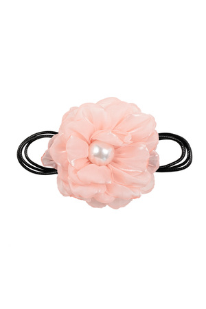 Chain rope with flower - pink h5 