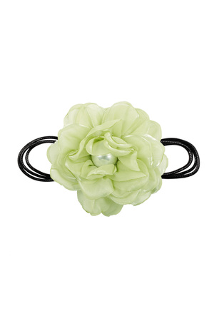 Corde chaîne avec fleur - vert h5 