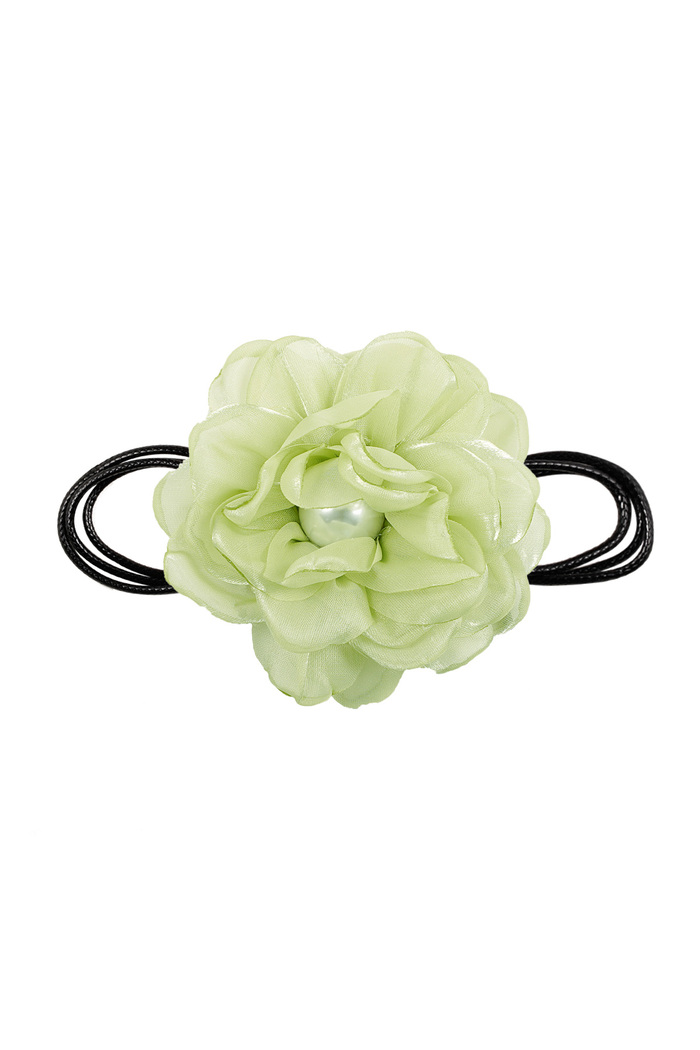 Corde chaîne avec fleur - vert 