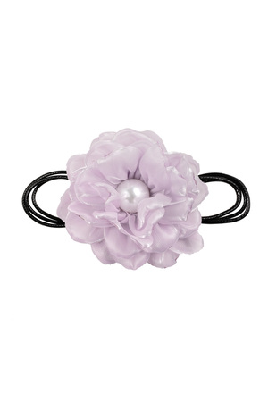Chain rope with flower - lilac h5 