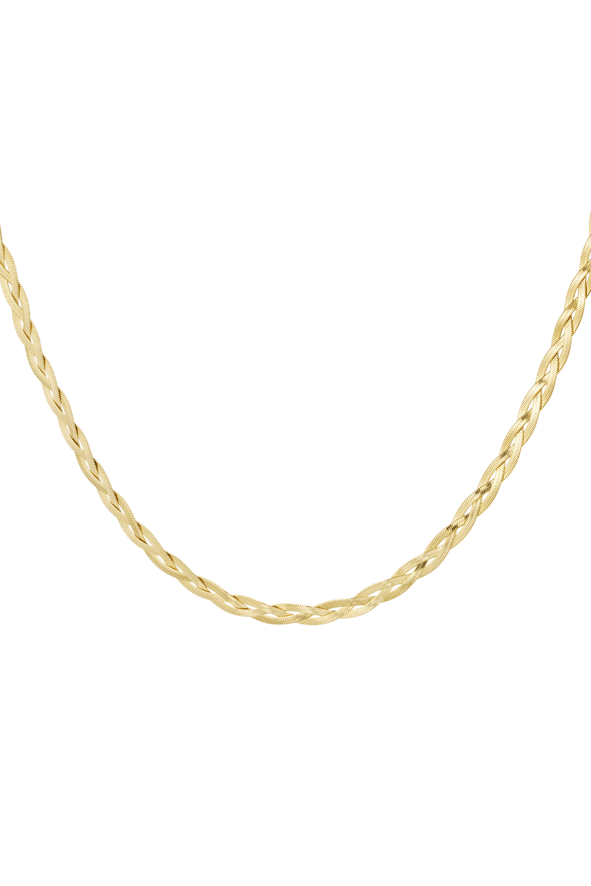 Necklace braided - Gold color 2