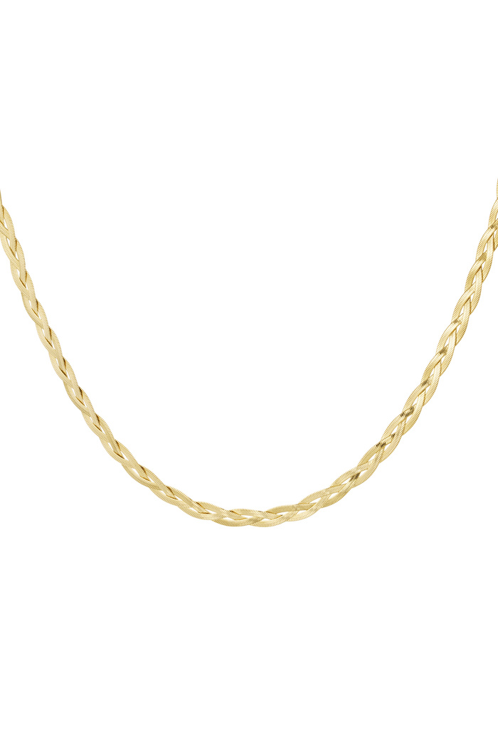 Necklace braided - gold 