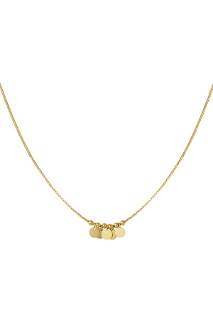 Halskette mit hängenden Münzen – Gold h5 