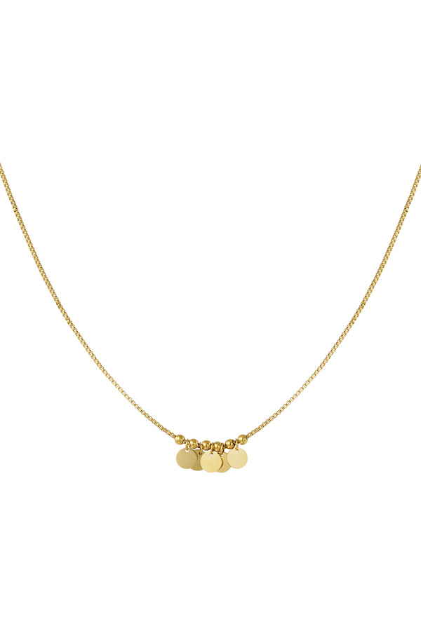 Halskette mit hängenden Münzen – Gold