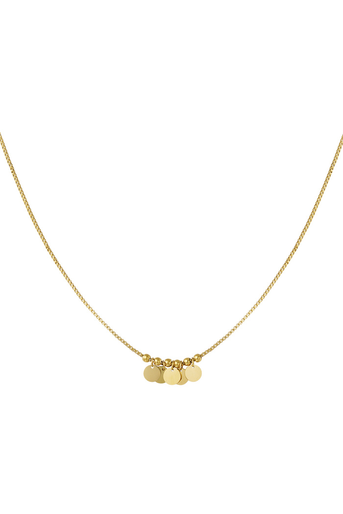 Halskette mit hängenden Münzen – Gold 