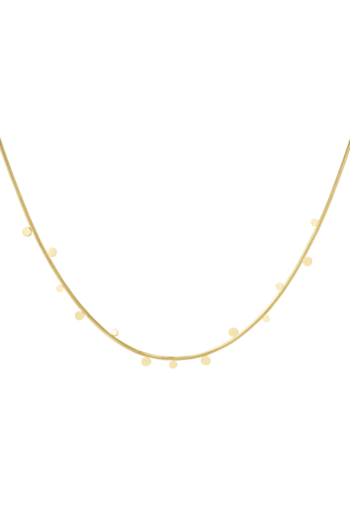 Necklace circle party - gold 