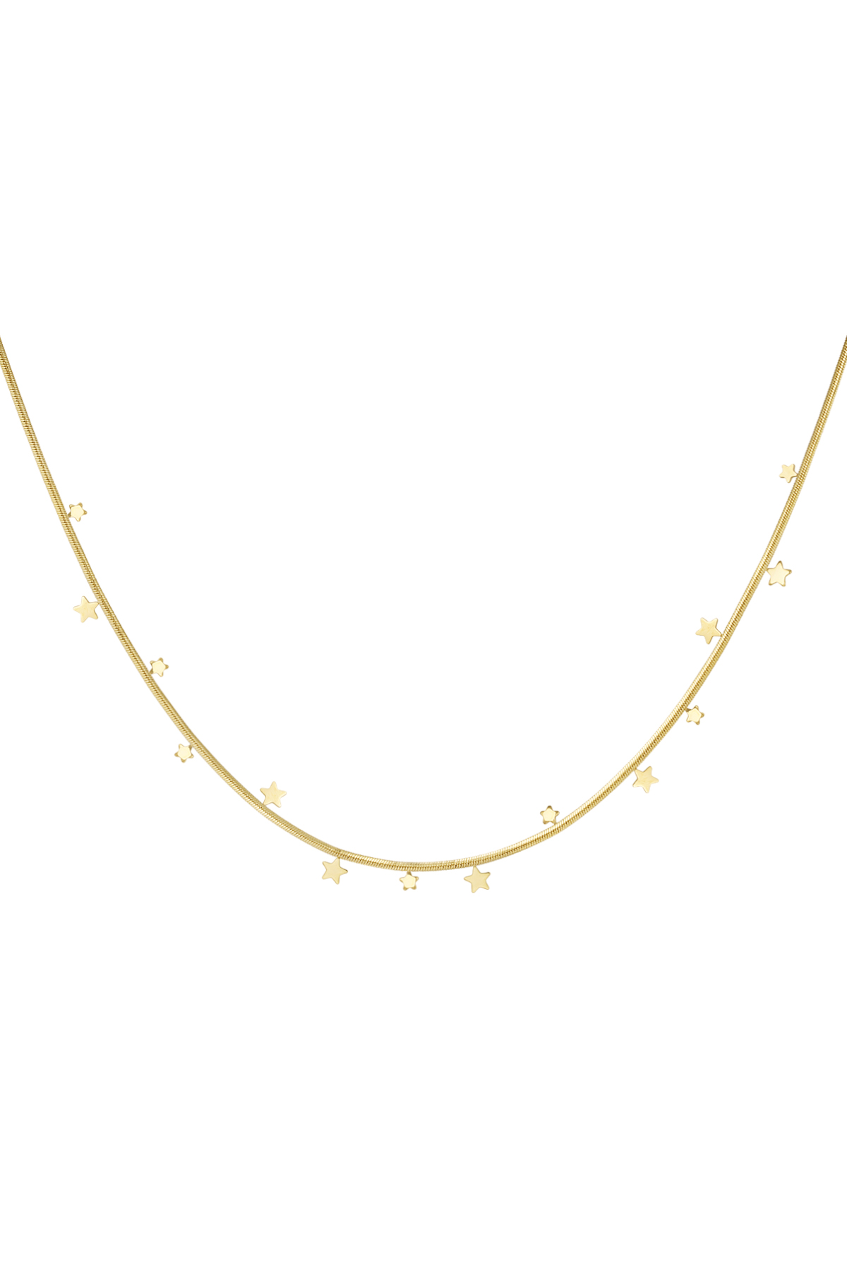 Necklace hanging stars - Gold color