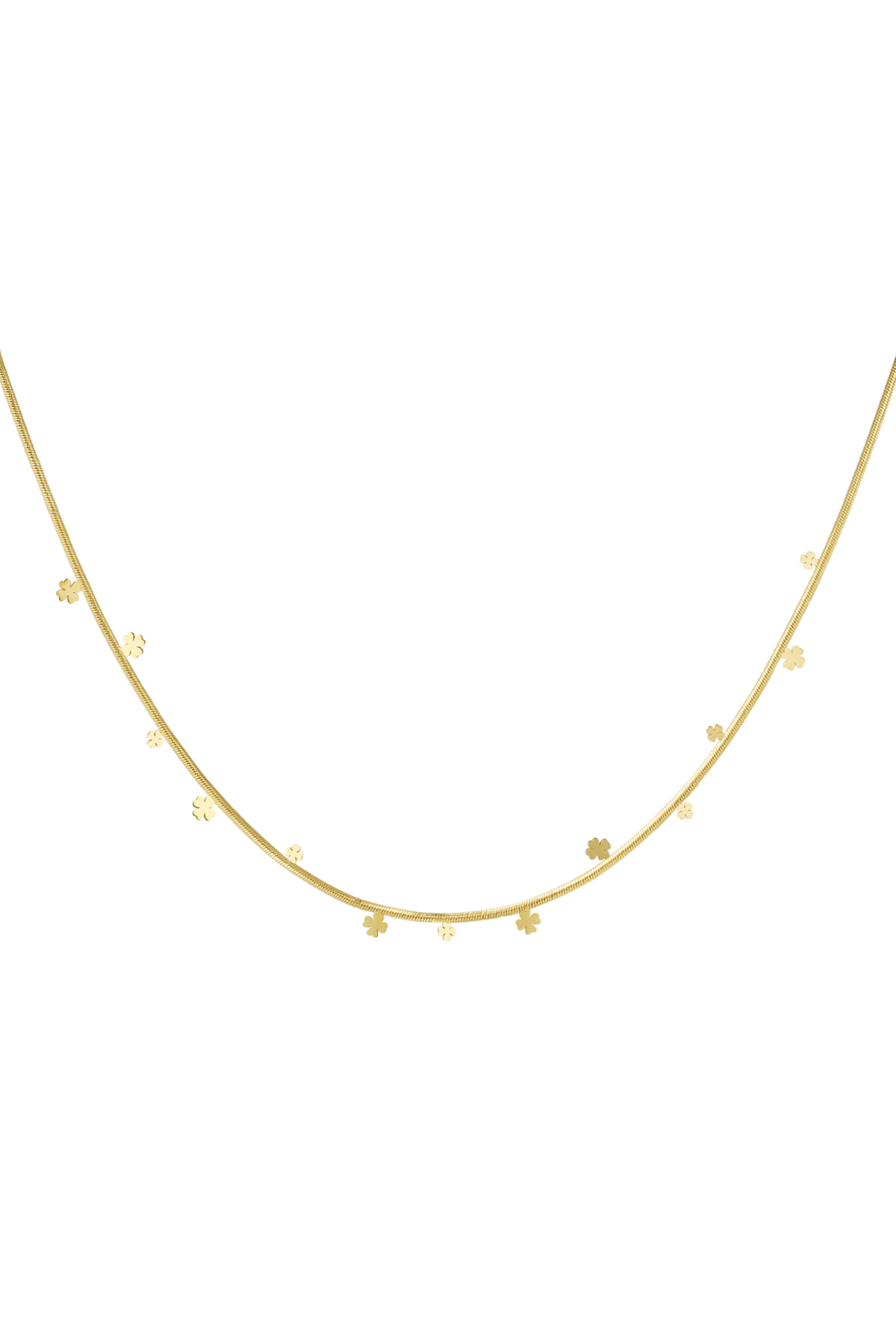 Clover party necklace - gold
