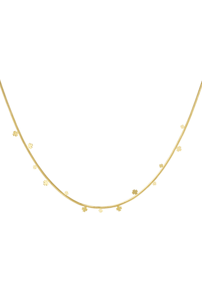 Clover party necklace - gold 