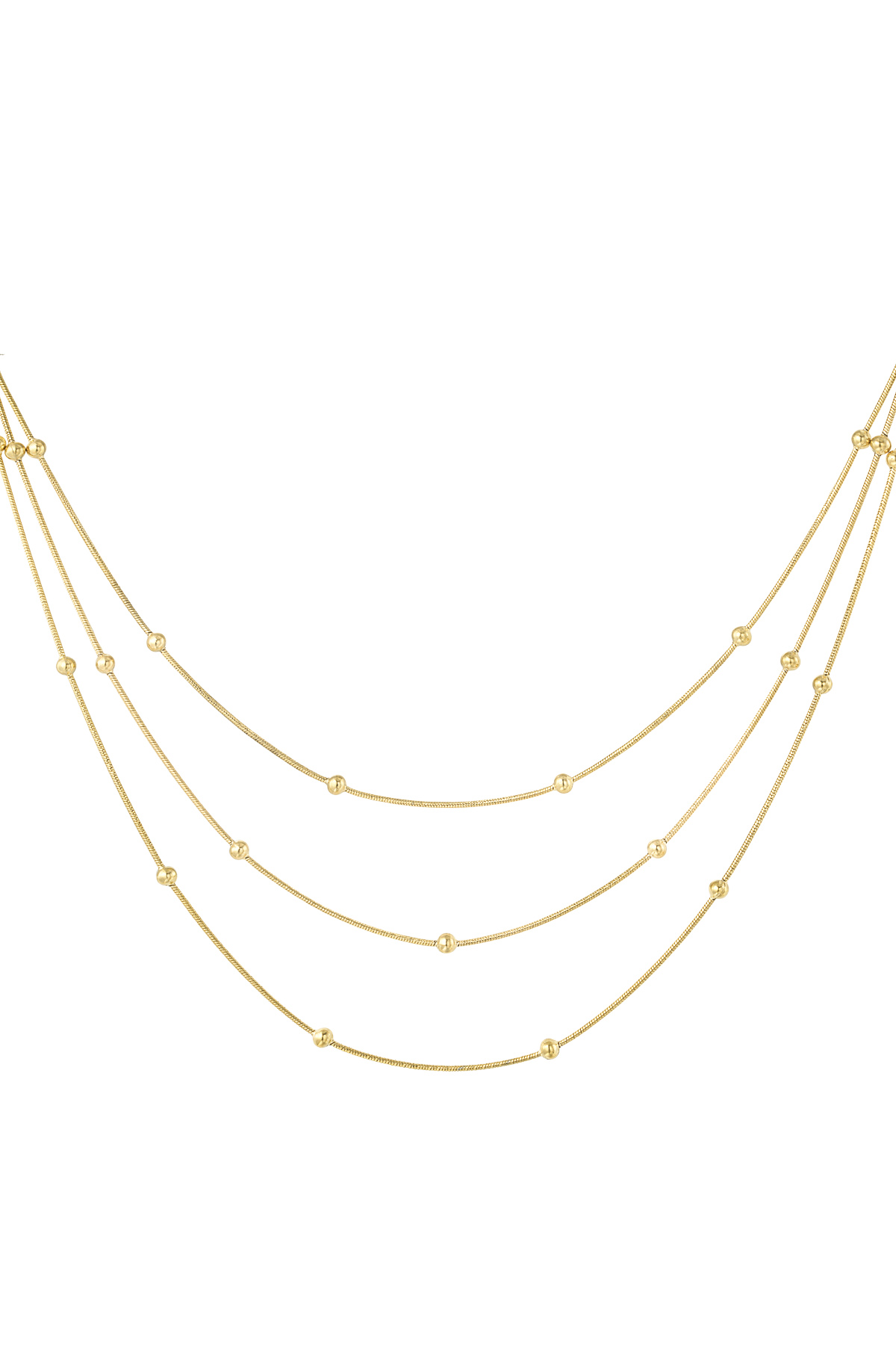 Necklace with a twist - gold