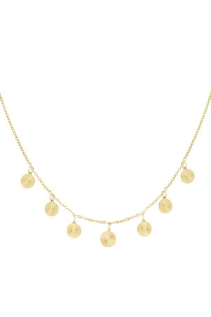 Necklace with coins - gold h5 