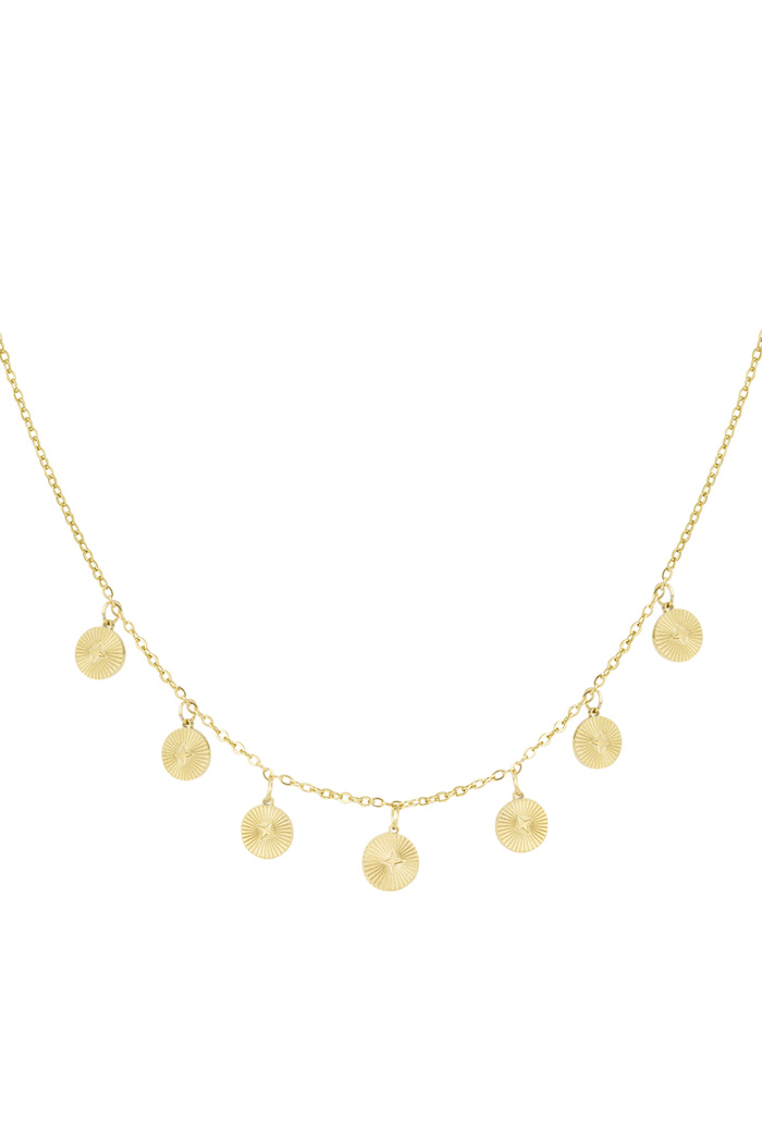 Necklace with coins - gold 
