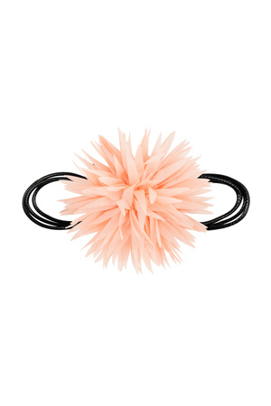 Necklace statement flower - light pink h5 