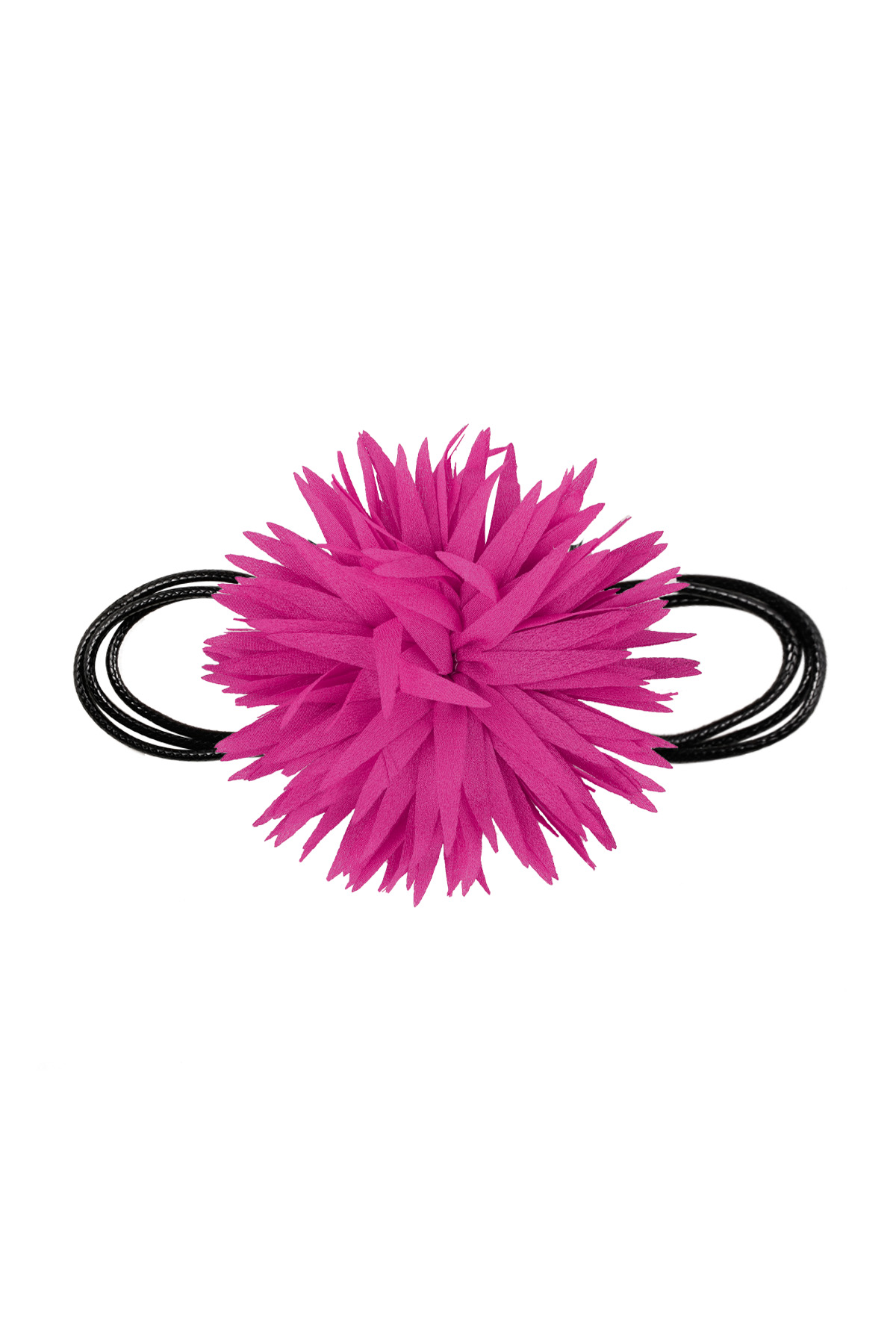 Halskette Statement-Blume – Fuchsia