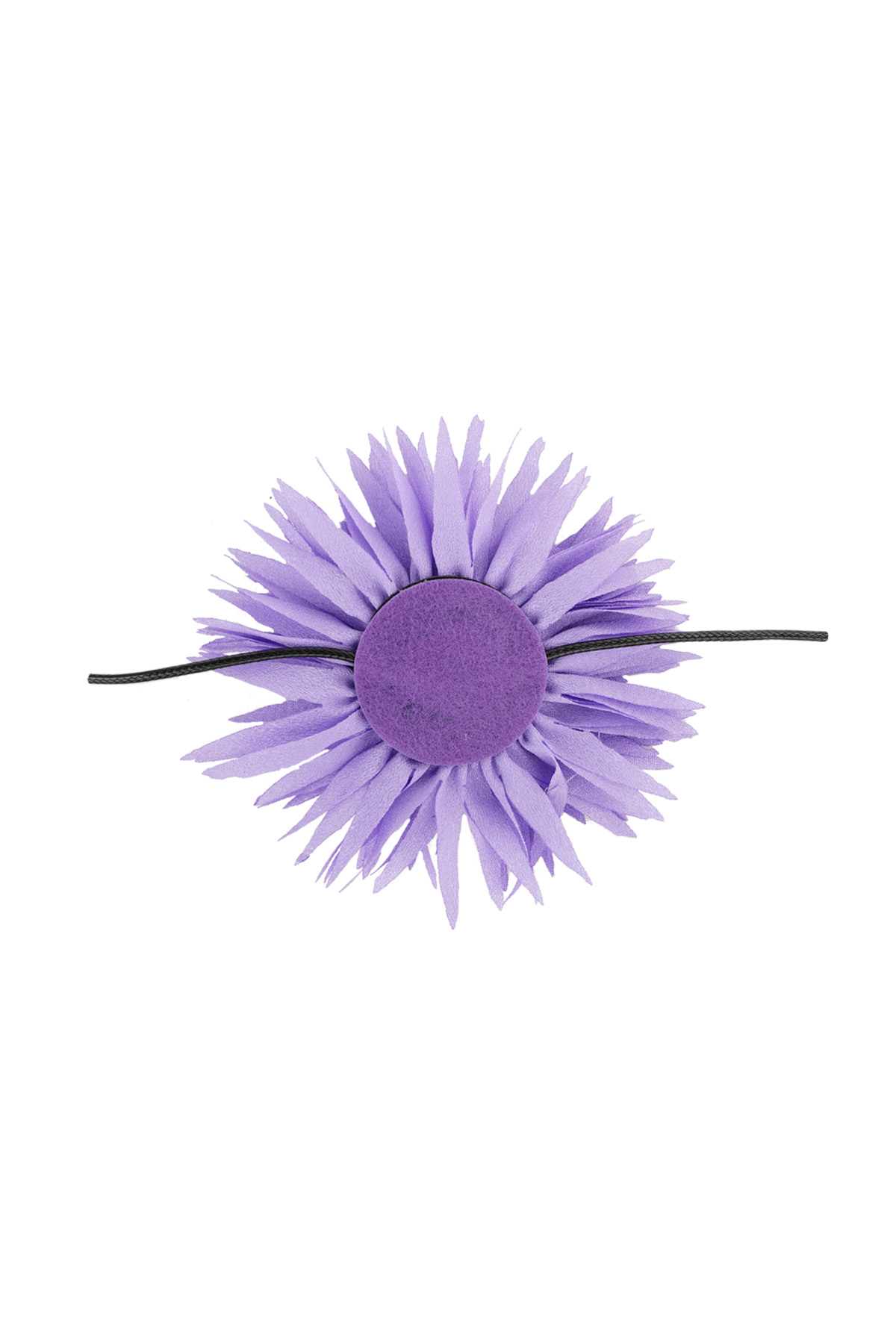Necklace statement flower - lilac h5 Picture3