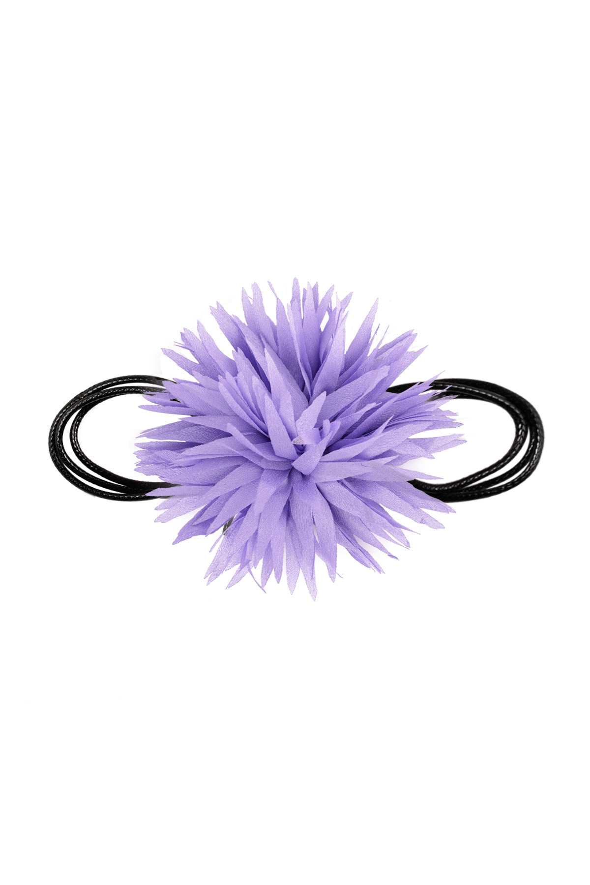 Necklace statement flower - lilac 