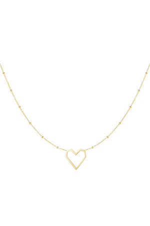 Halskette Herz mit Punkten - Gold h5 