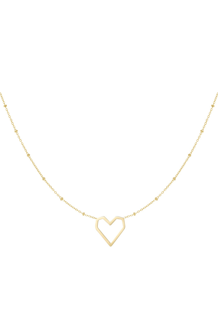 Halskette Herz mit Punkten - Gold 