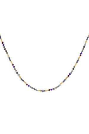 Bead necklace - blue h5 