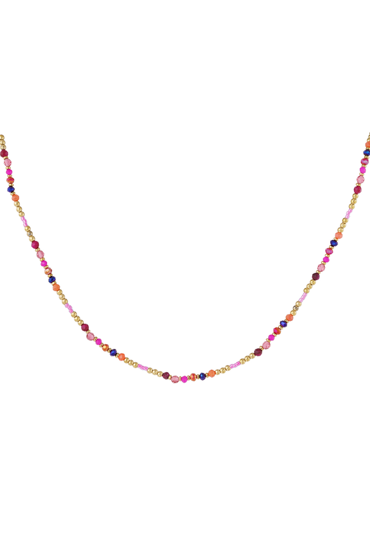 Bead necklace - multi 