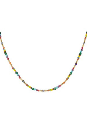 Necklace colorful beads - multi h5 