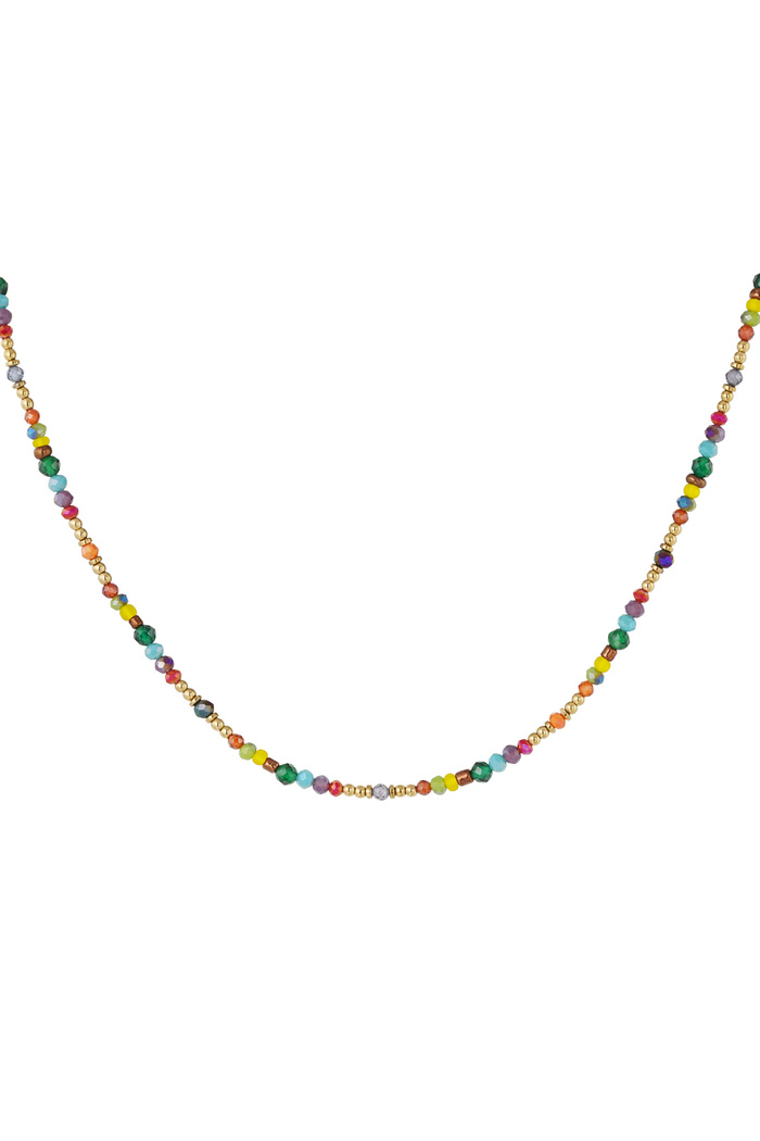 Collier perles colorées - multi 
