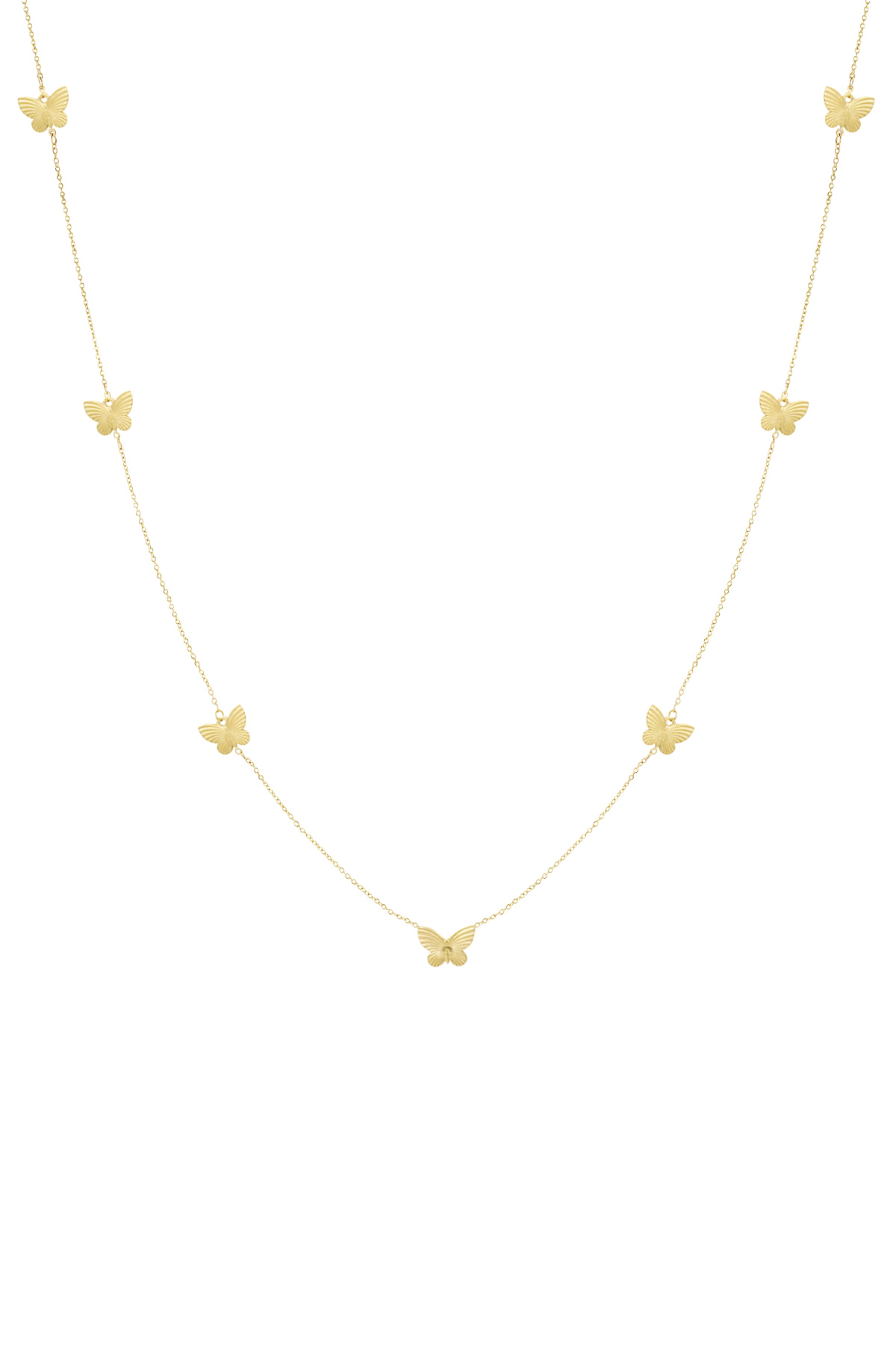 Necklace butterflies - gold h5 Picture4