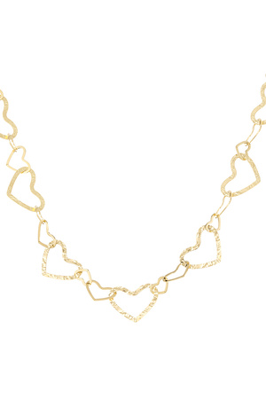 Halskette verbundene Herzen - Gold h5 Bild5
