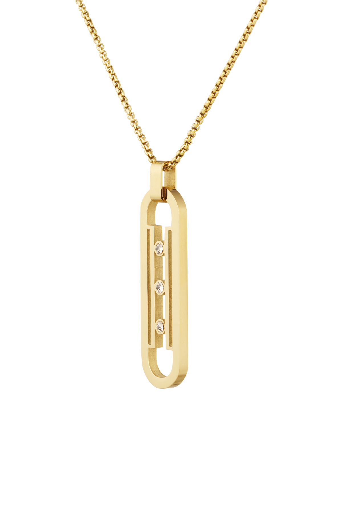 Necklace link stones - gold h5 Picture5