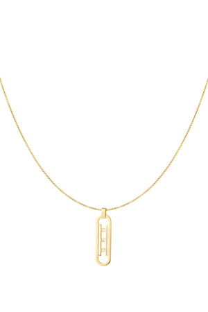 Halskette mit Gliedersteinen – Gold h5 