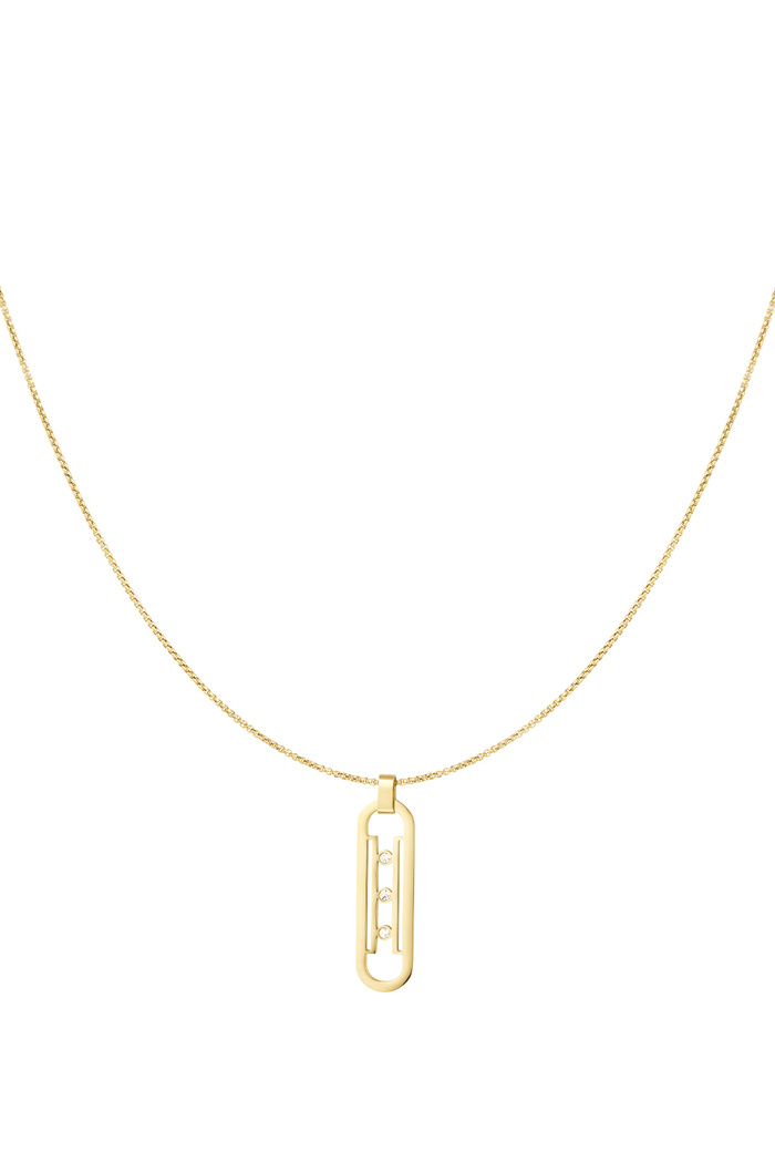 Halskette mit Gliedersteinen – Gold 