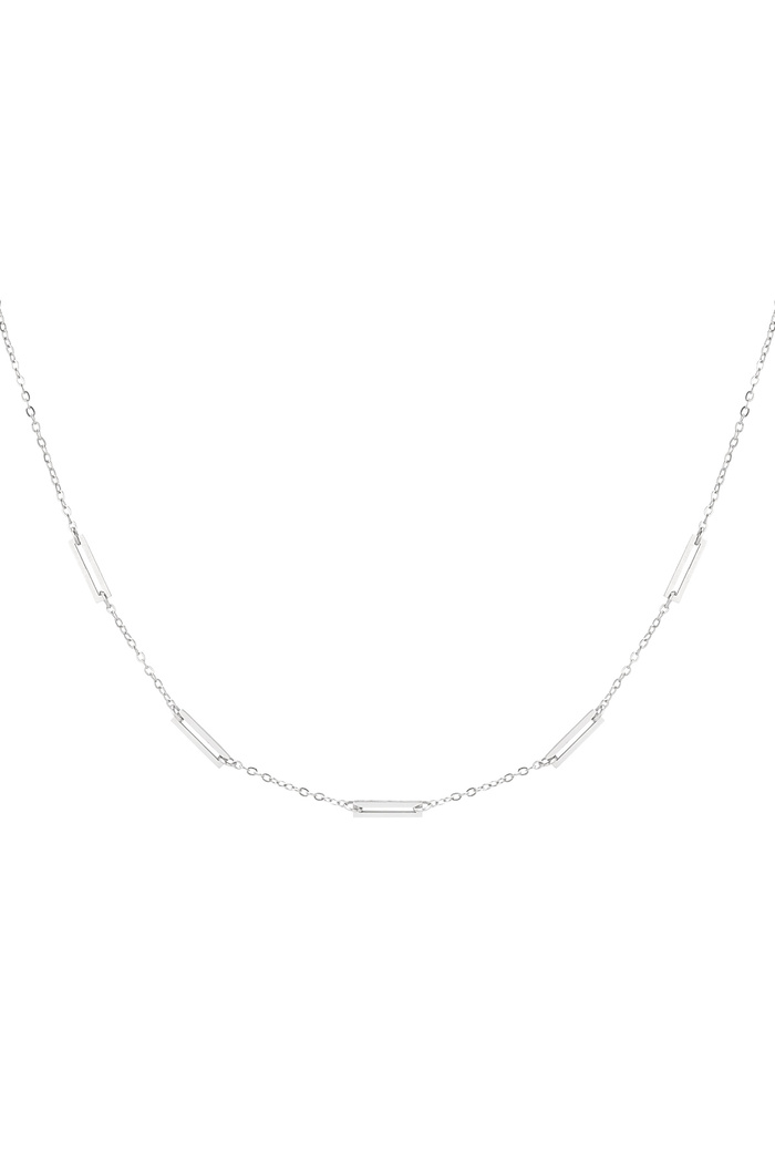 Necklace 5 links - silver 