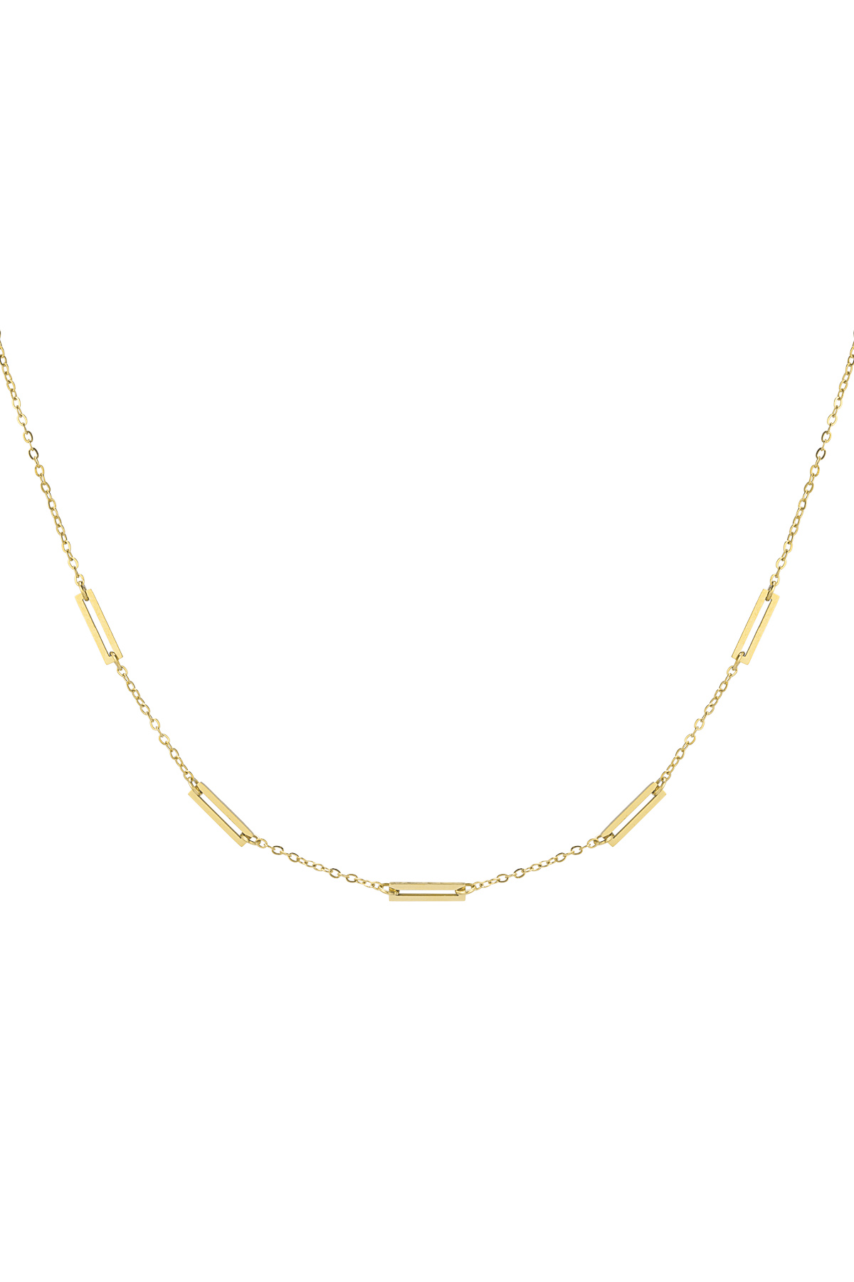 Necklace 5 links - gold 