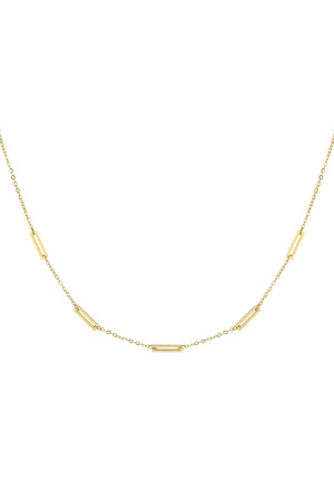 Necklace 5 links - gold h5 