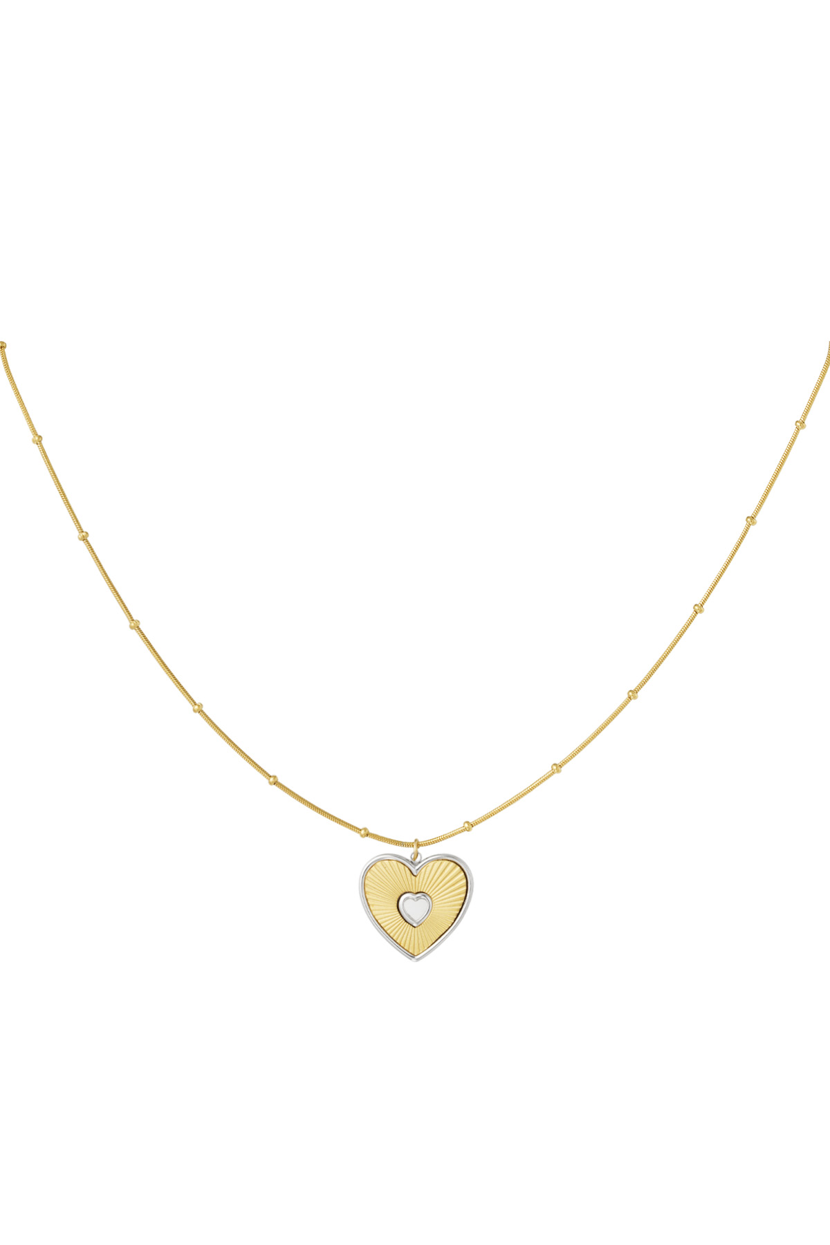 Necklace lover heart - gold