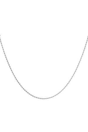 Necklace twisted thin - silver - 2.0MM h5 