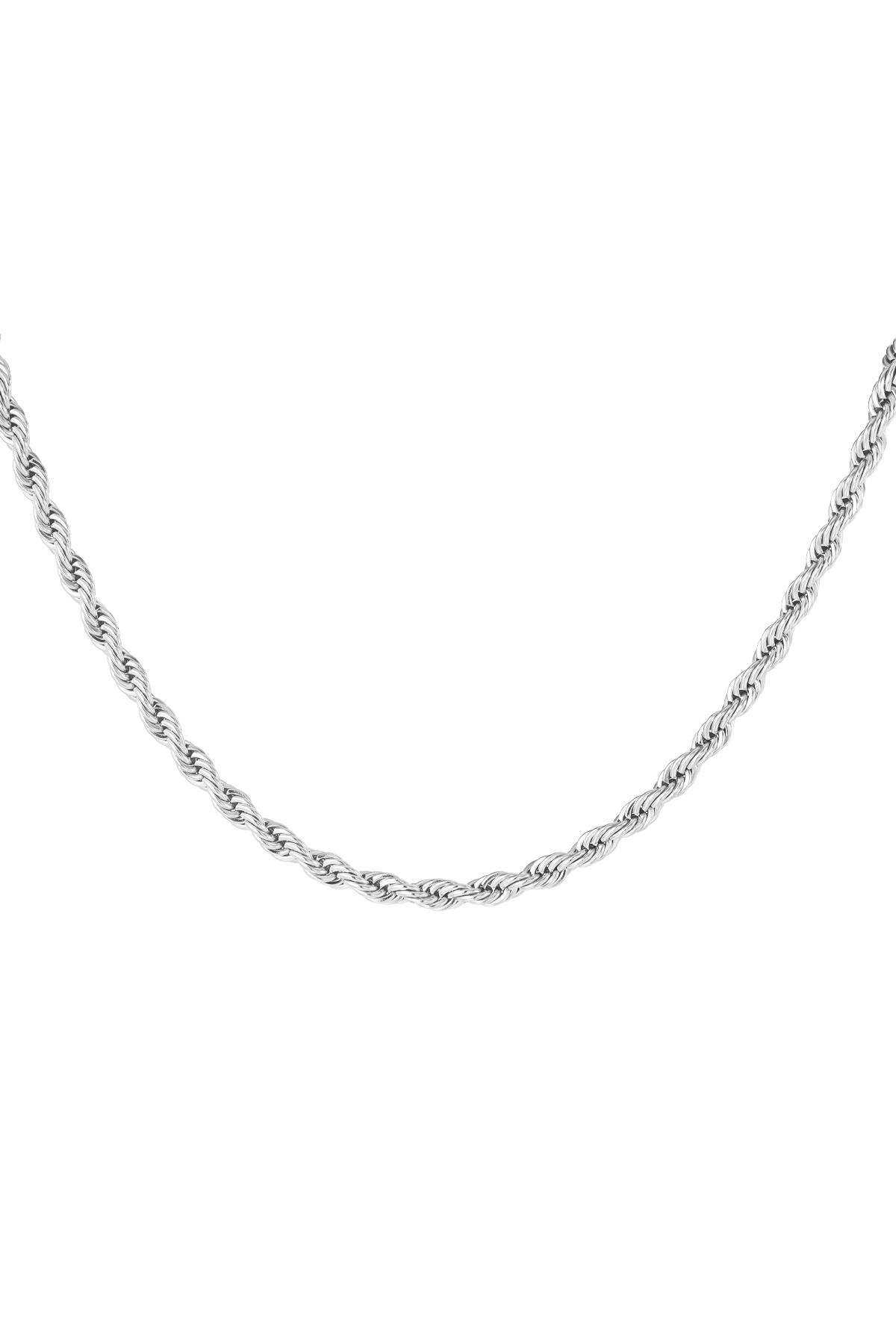 Halskette gedreht kurz - Silber - 4,5MM